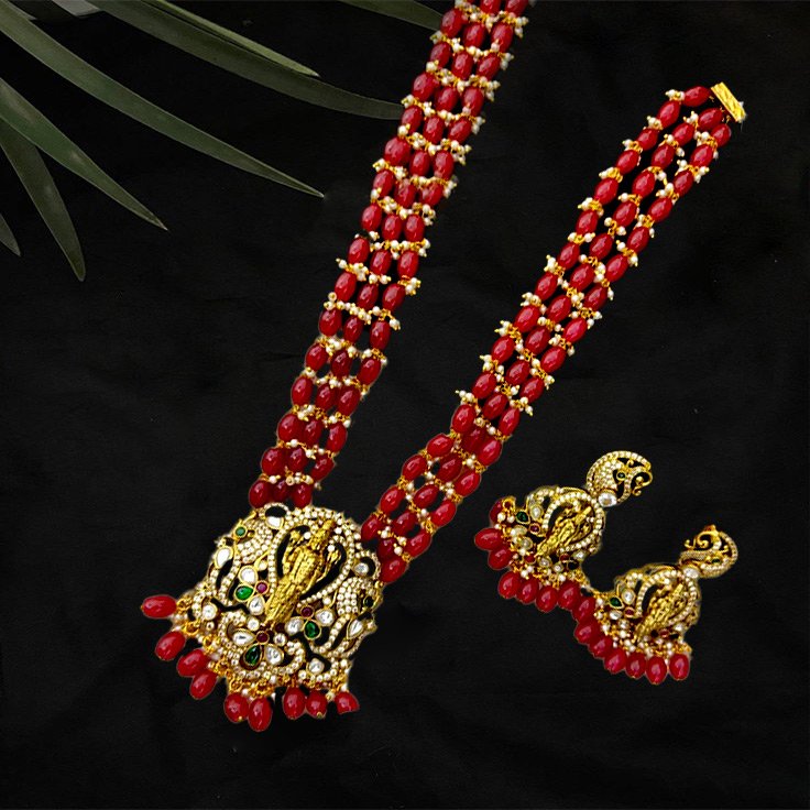 Victorian Pendant Beads Maalai Set D3627409D
